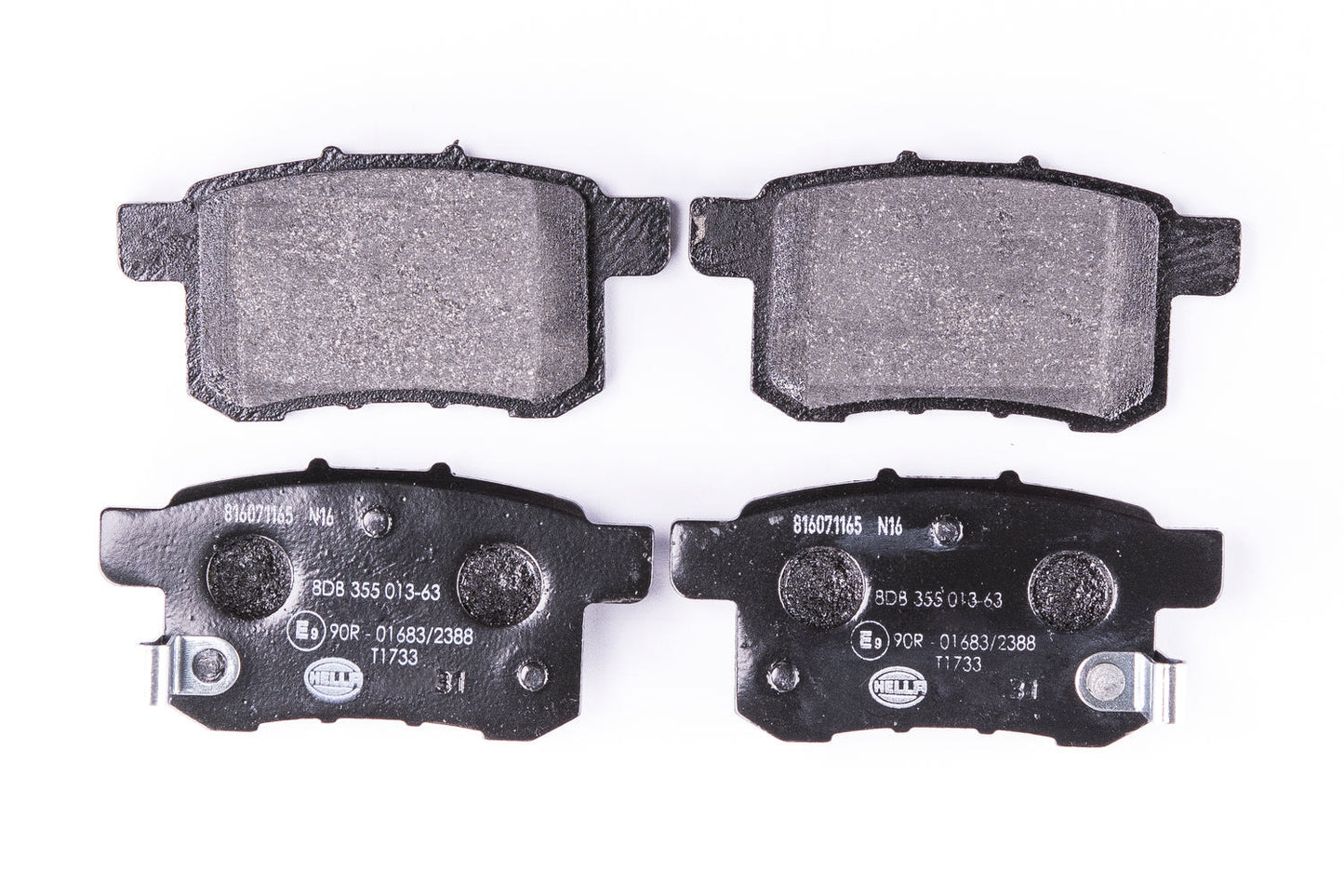 HELLA Brake pad set - T1733 - for e.g. ACURA / BYD / HONDA / PROTON 8DB355013-631