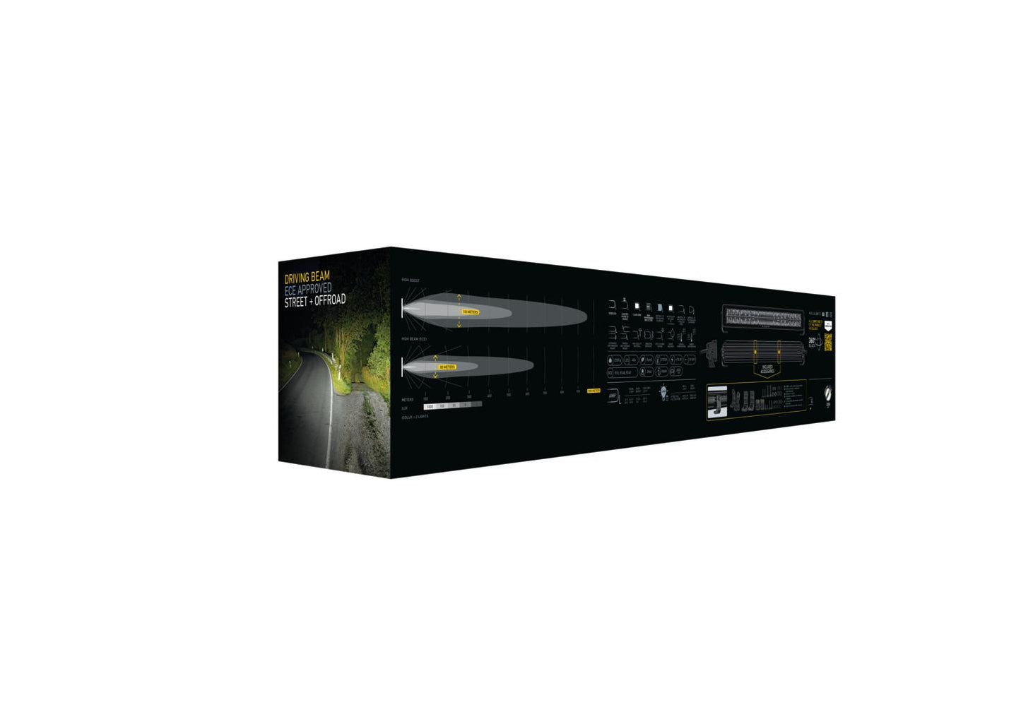 HELLA LED-Lightbar - Black Magic Edgeless Pro - 12/24V - yellow (amber)/white - 4870lm 1FJ358236-041