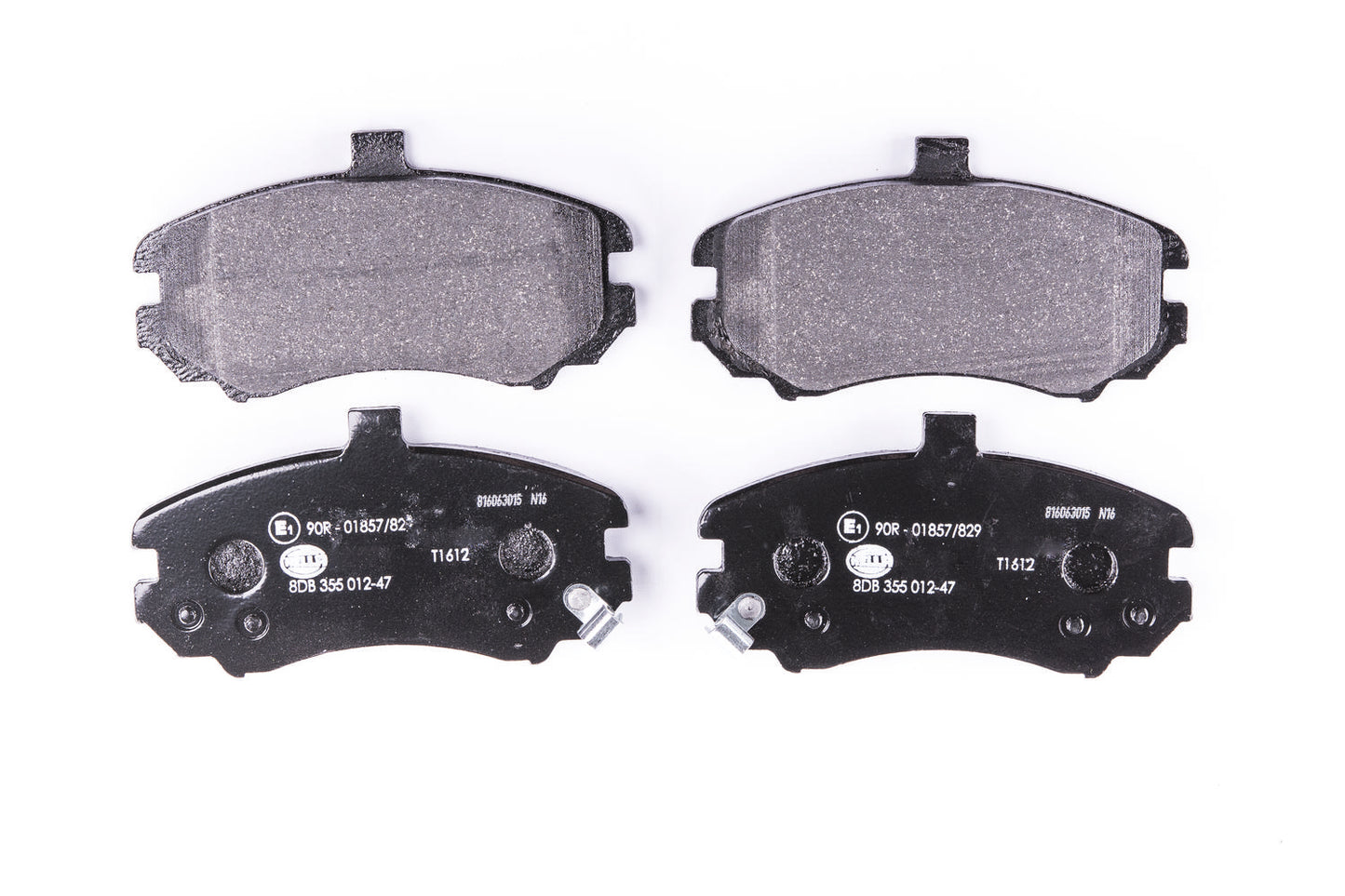 HELLA Brake pad set - T1612 - for e.g. HYUNDAI 8DB355012-471