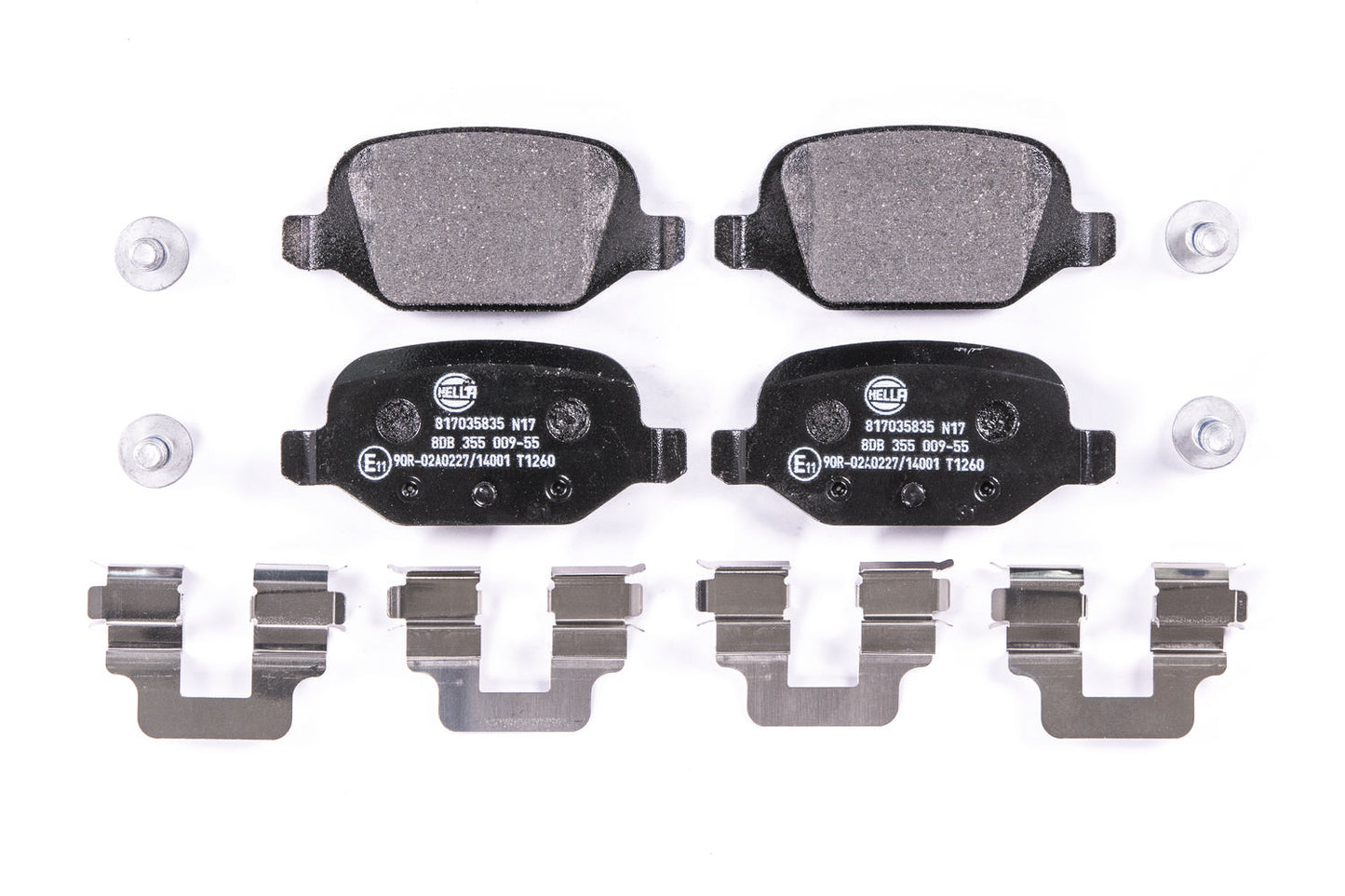 HELLA Brake pad set - T1260 - for e.g. ABARTH / CITROEN / FIAT / LANCIA 8DB355009-551