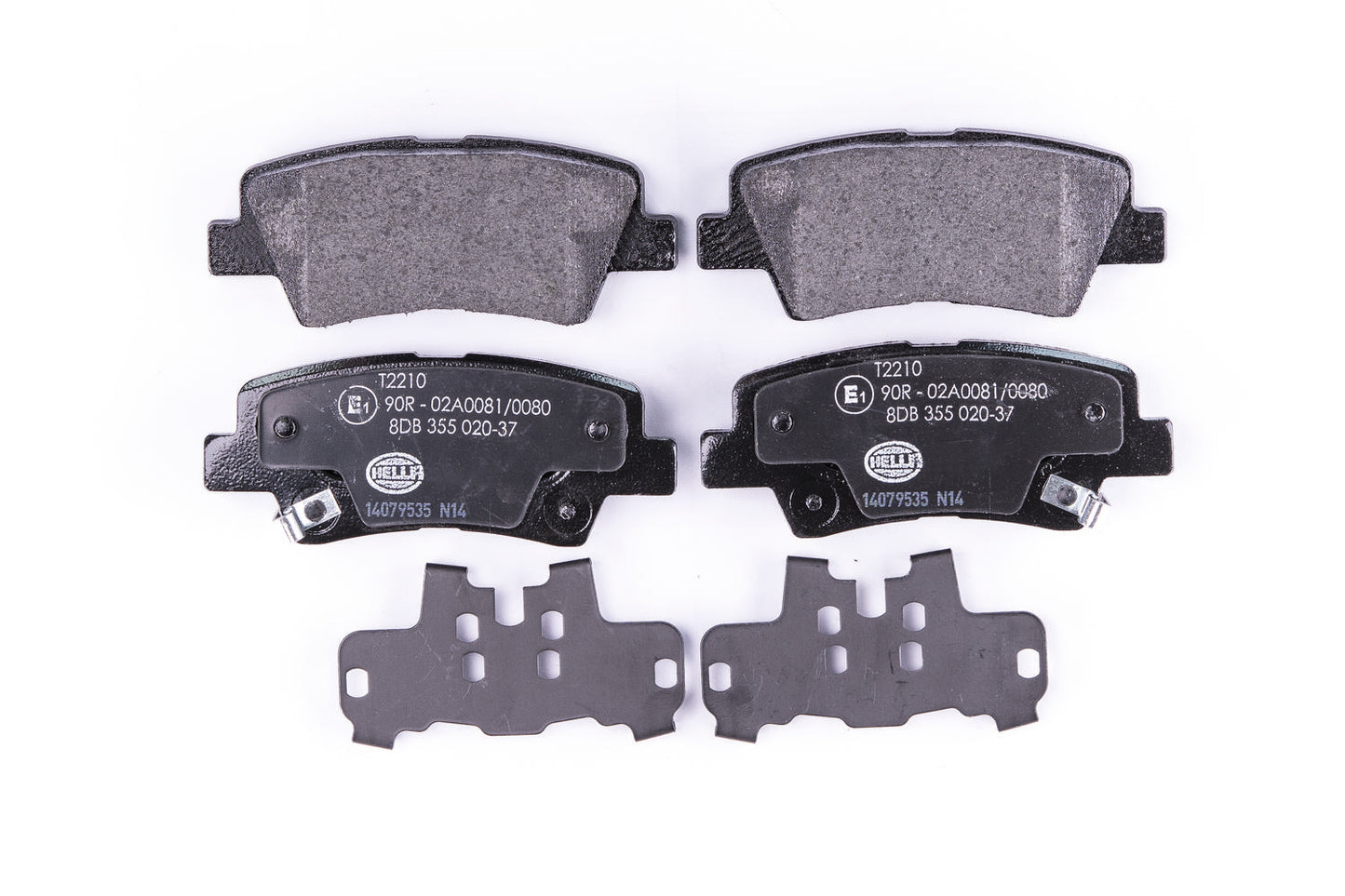 HELLA Brake pad set - T2210 - for e.g. HYUNDAI / KIA / SSANGYONG 8DB355020-371