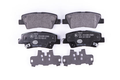 HELLA Brake pad set - T2210 - for e.g. HYUNDAI / KIA / SSANGYONG 8DB355020-371