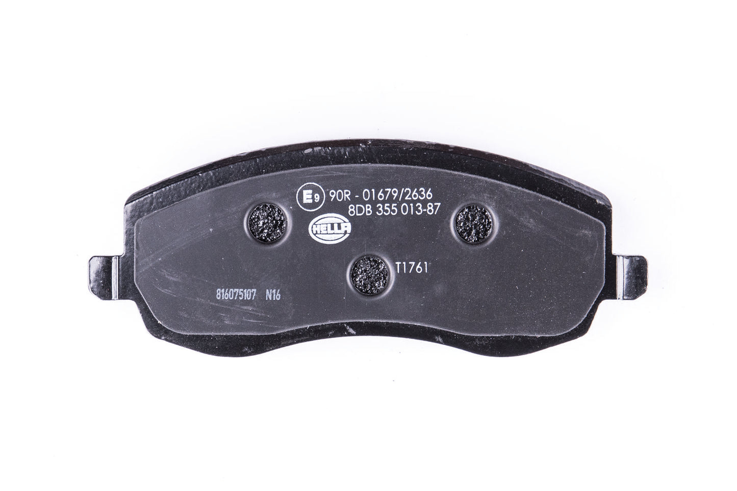 HELLA Brake pad set - T1761 - for e.g. CITROEN / FIAT / LANCIA / PEUGEOT 8DB355013-871