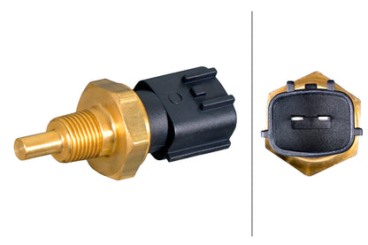 HELLA Sensor, coolant temperature - 2-pin connector 6PT358385-501