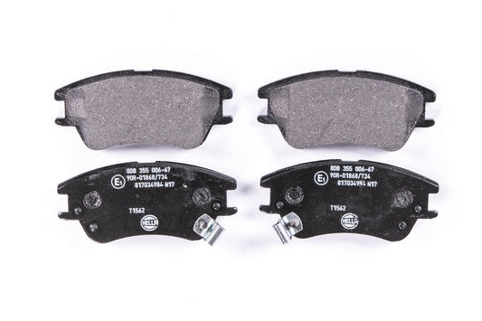 HELLA Brake pad set - T1562 - for e.g. DODGE / HYUNDAI 8DB355006-671