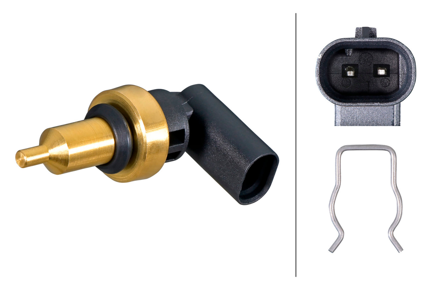 HELLA Sensor, coolant temperature - 2-pin connector 6PT358385-571