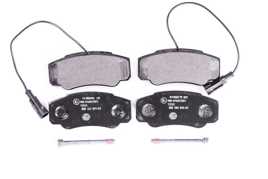 HELLA Brake pad set - T1721 - for e.g. NISSAN 8DB355013-511