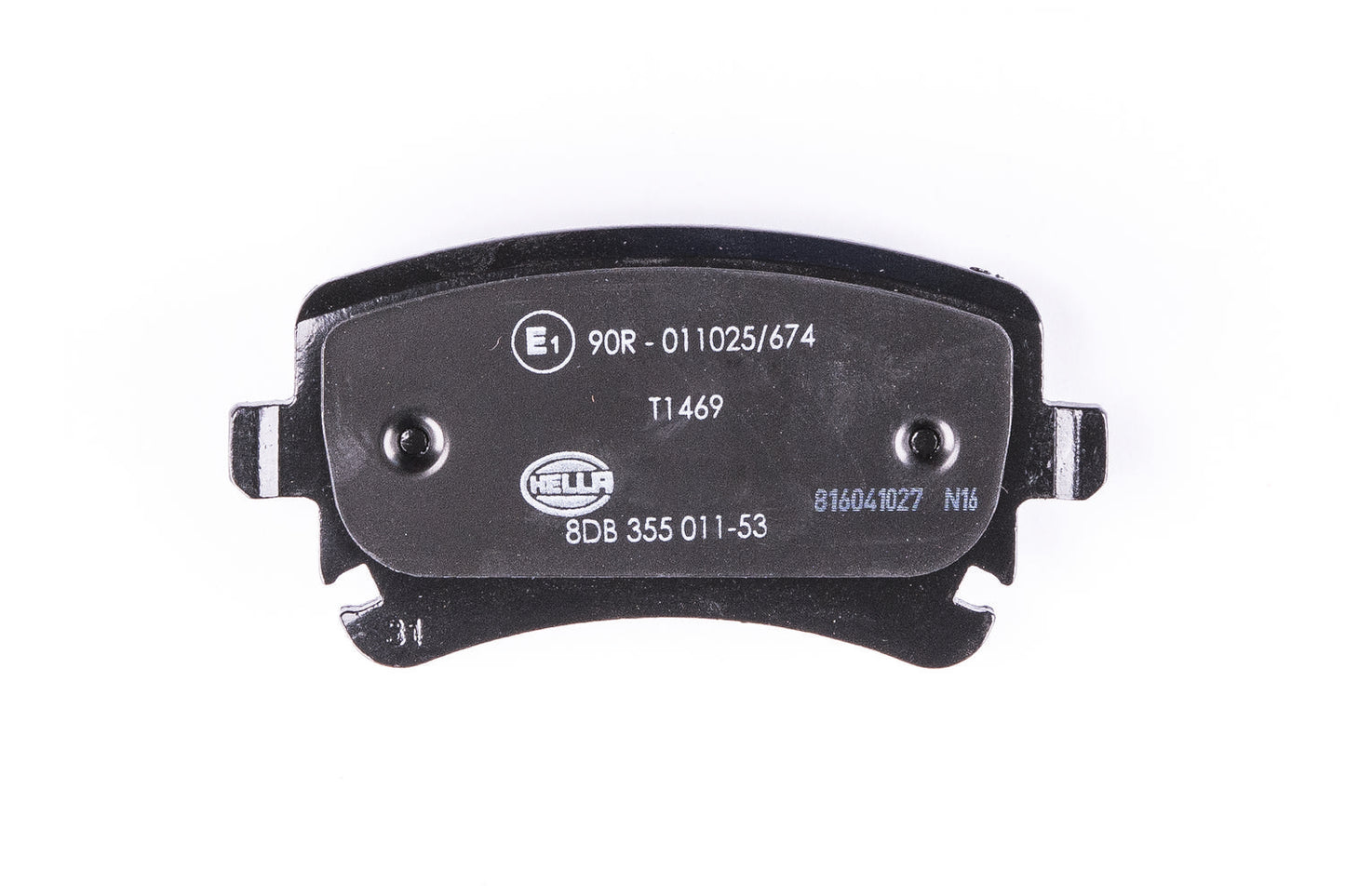 HELLA Brake pad set - T1469 - for e.g. VOLKSWAGEN 8DB355011-531