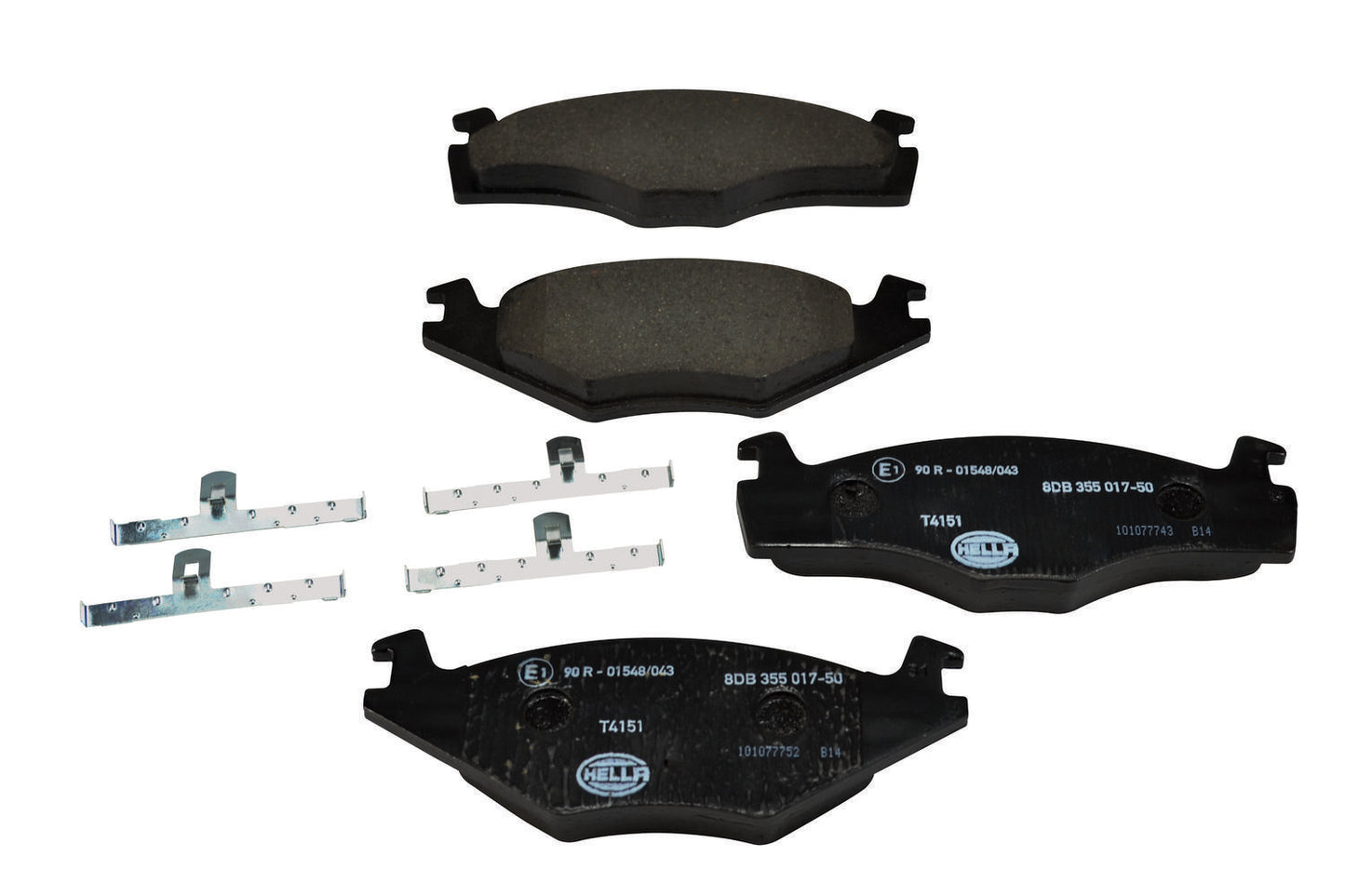HELLA Brake pad set - T4151 - for e.g. SEAT / VOLKSWAGEN 8DB355017-501