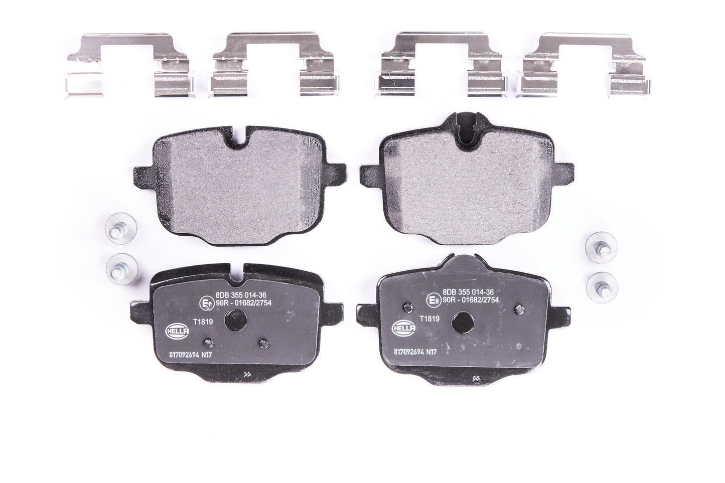 HELLA Brake pad set - T1819 - for e.g. BMW 8DB355014-361