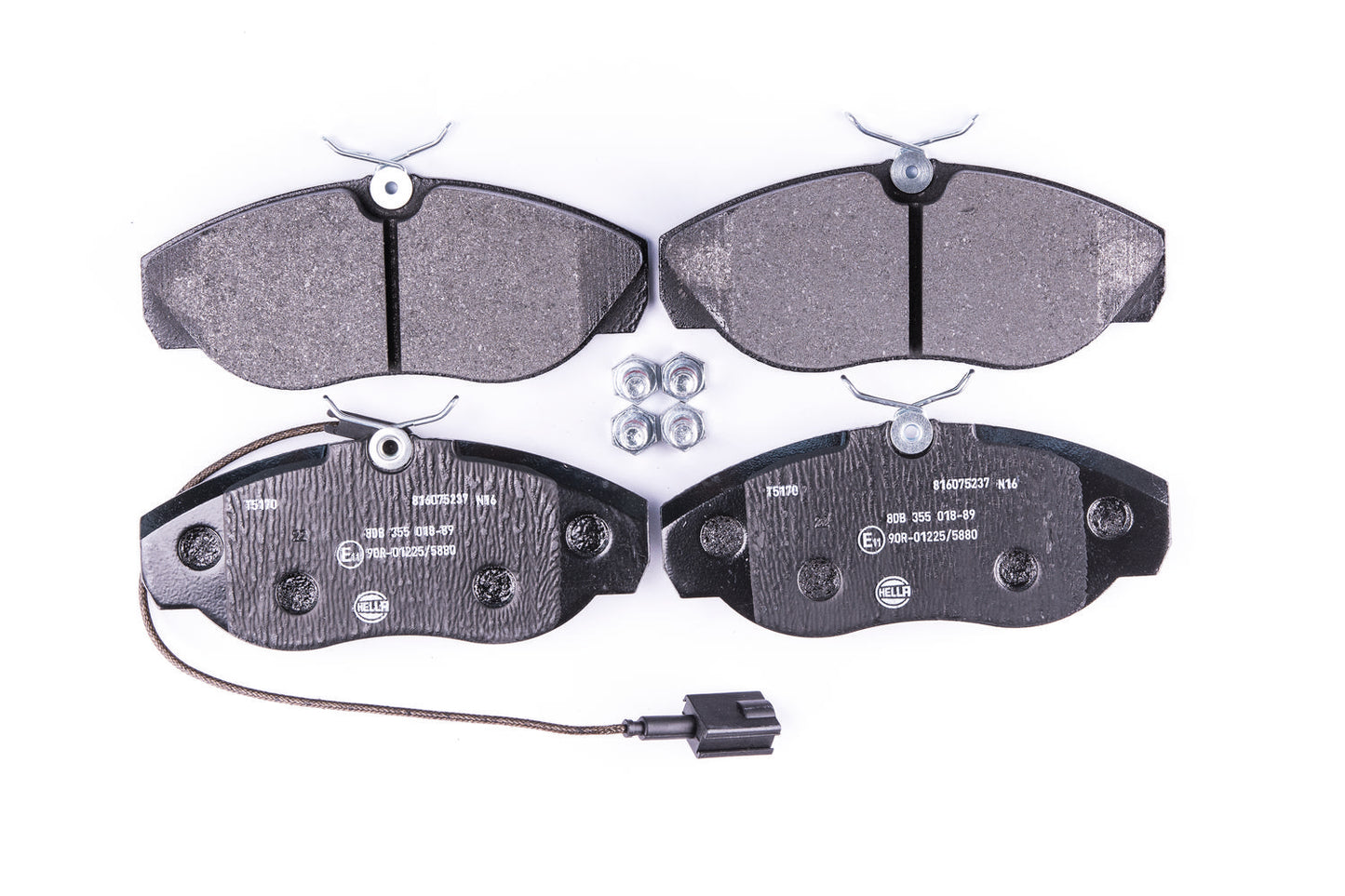 HELLA Brake pad set - T5170 - for e.g. CITROEN / FIAT / PEUGEOT 8DB355018-891