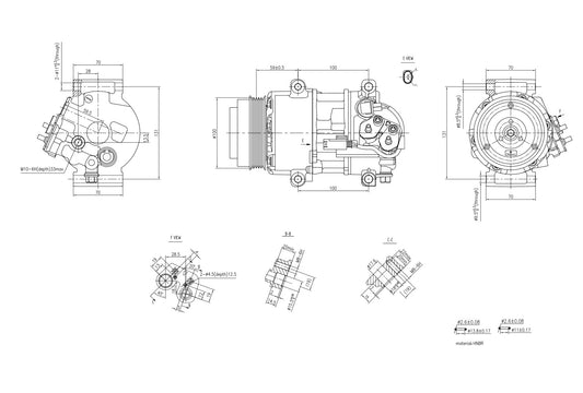 Hella Aircon Compressor 8FK366201-031