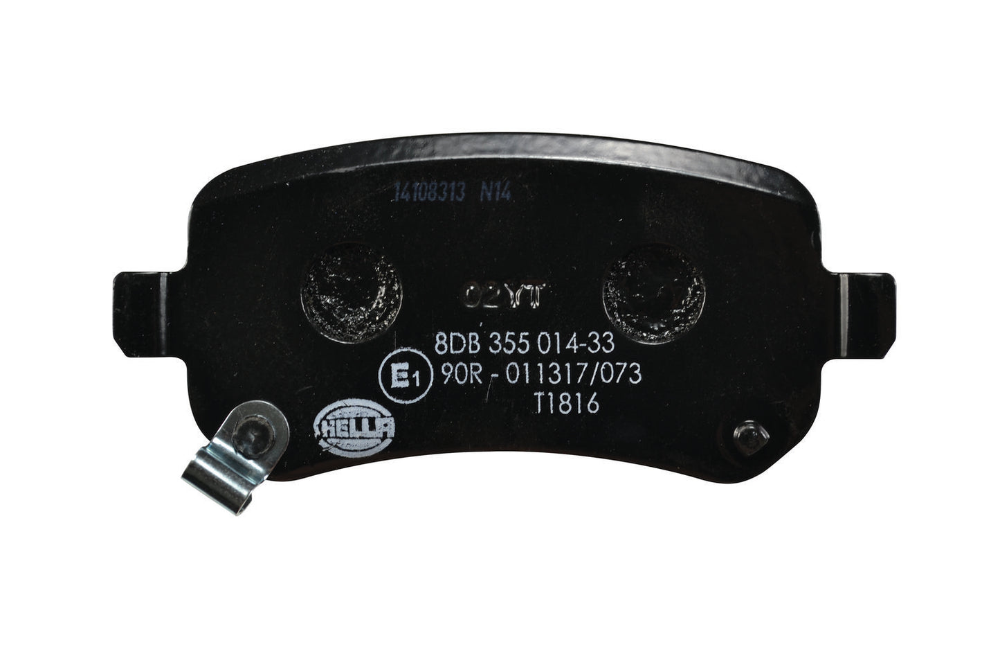 HELLA Brake pad set - T1816 - for e.g. CHRYSLER / DODGE / FIAT / VOLKSWAGEN 8DB355014-331