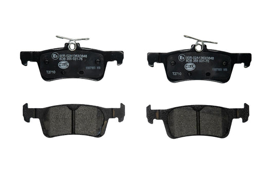 HELLA Brake pad set - T2710 - for e.g. FORD 8DB355031-761