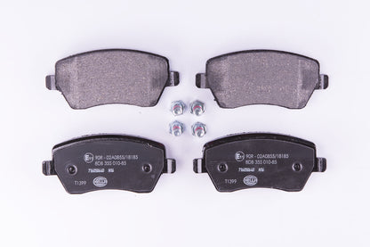 HELLA Brake pad set - T1399 - for e.g. DACIA / LADA / MERCEDES-BENZ / NISSAN 8DB355010-851