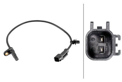 HELLA Sensor, wheel speed - 2-pin connector 6PU358216-611