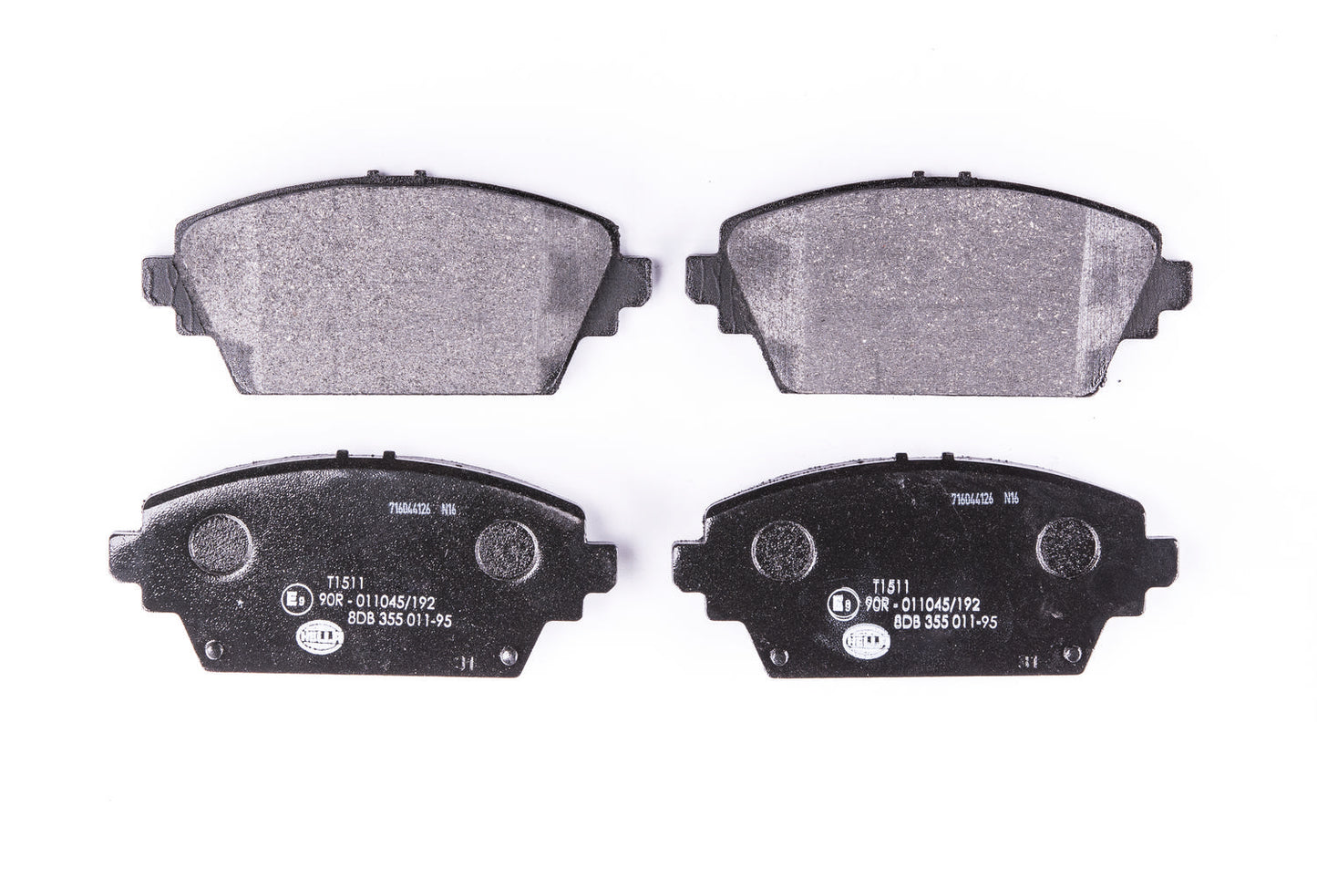 HELLA Brake pad set - T1511 - for e.g. NISSAN 8DB355011-951