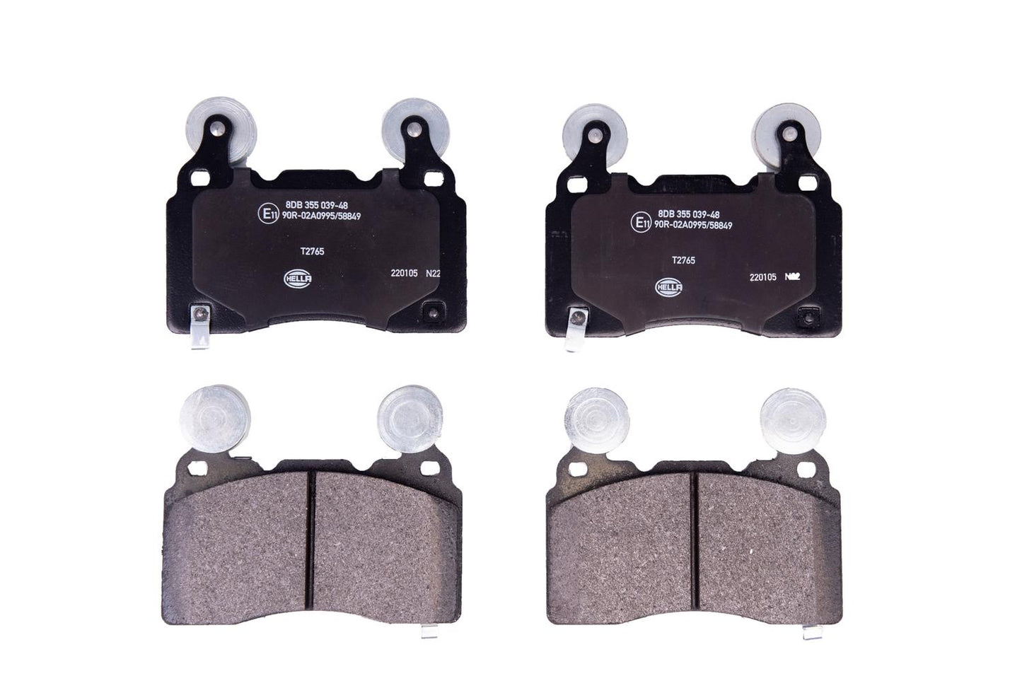HELLA Brake pad set - T2765 - for e.g. CADILLAC / CHEVROLET / HOLDEN 8DB355039-481