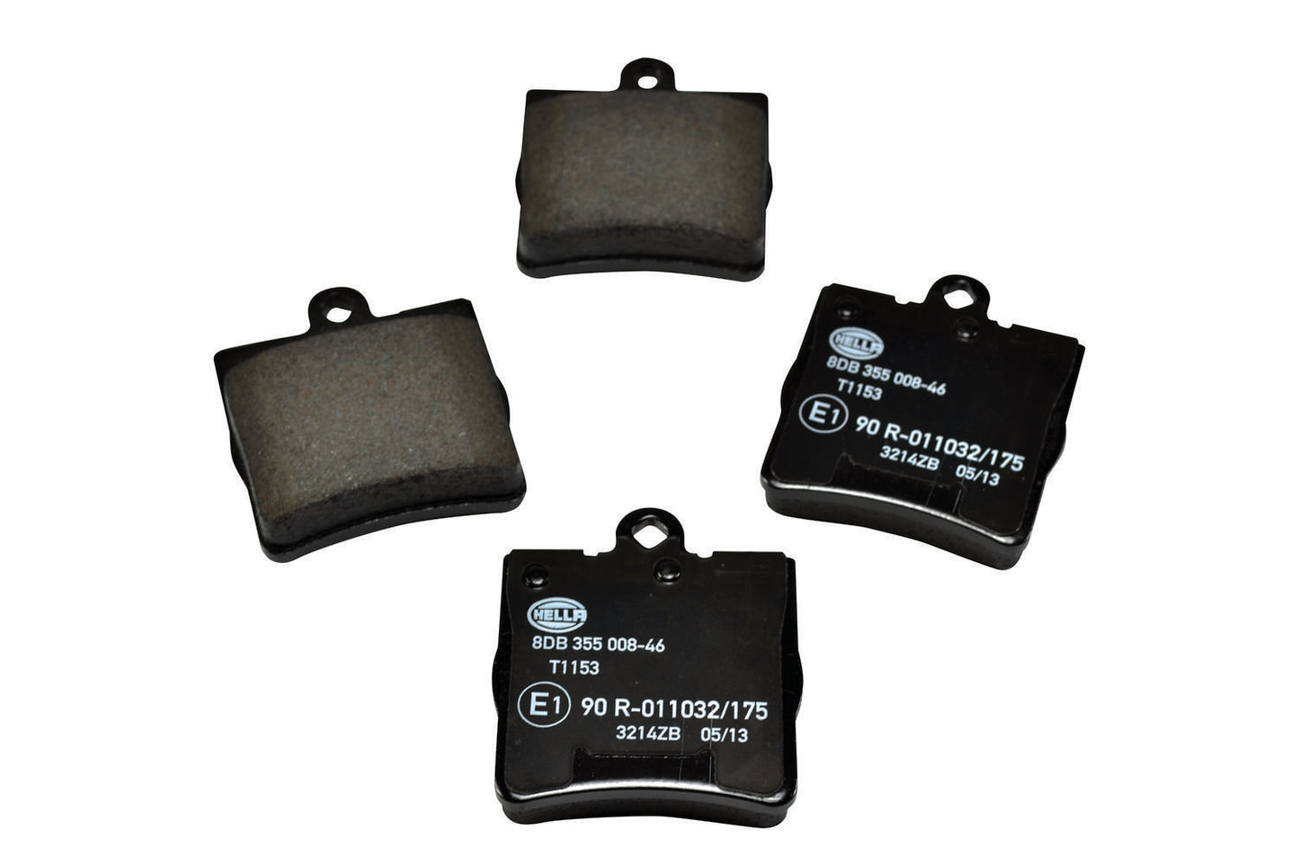 HELLA Brake pad set - T1153 - for e.g. CHRYSLER / MERCEDES-BENZ 8DB355008-461