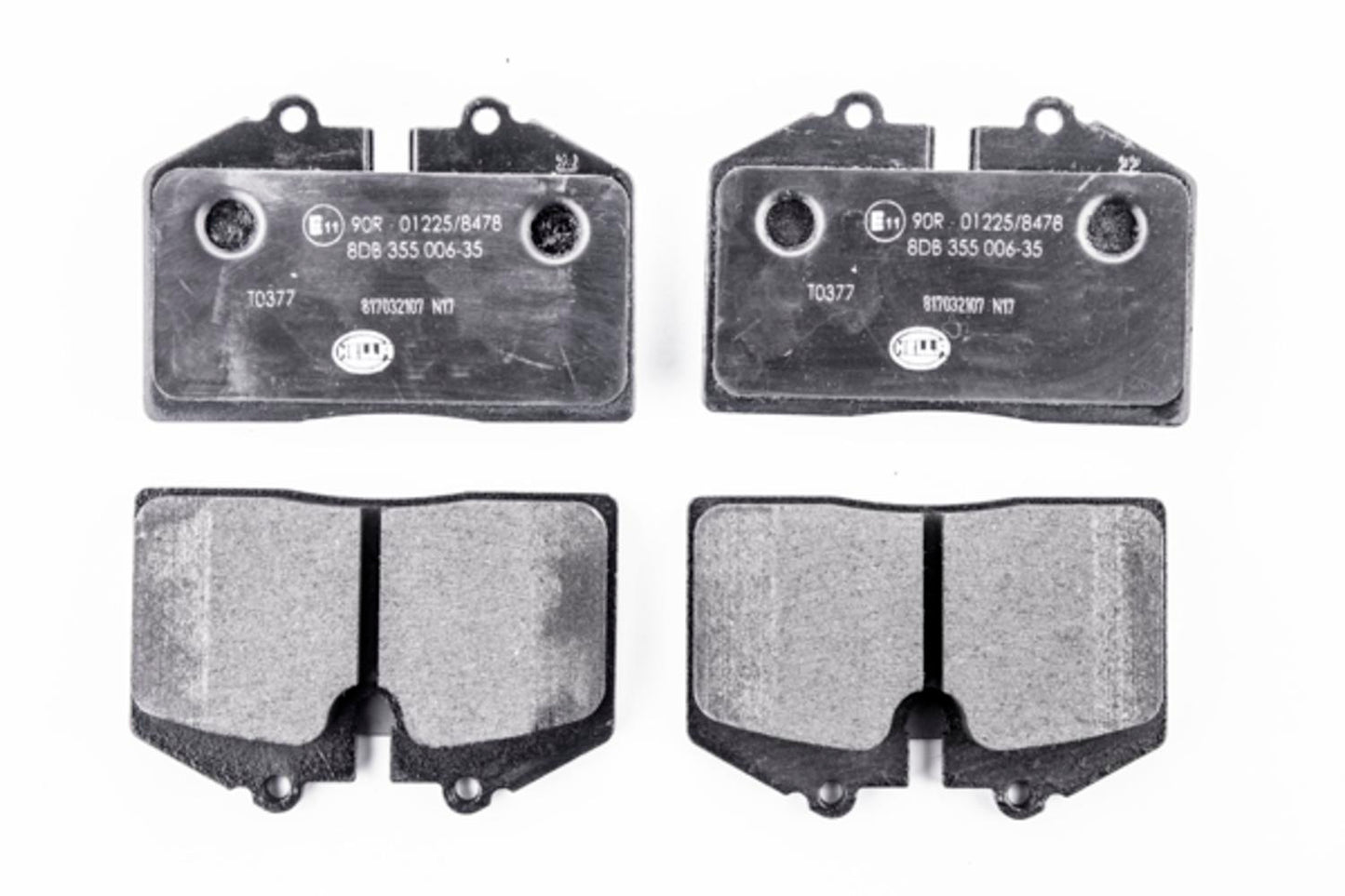 HELLA Brake pad set - T0377 - for e.g. PORSCHE 8DB355006-351