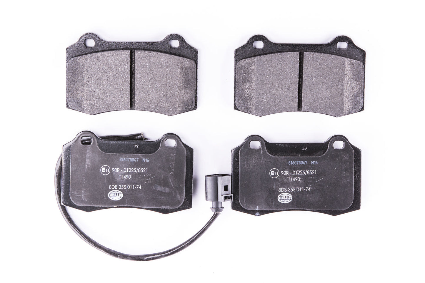 HELLA Brake pad set - T1490 - for e.g. SEAT 8DB355011-741