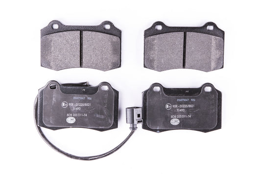 HELLA Brake pad set - T1490 - for e.g. SEAT 8DB355011-741