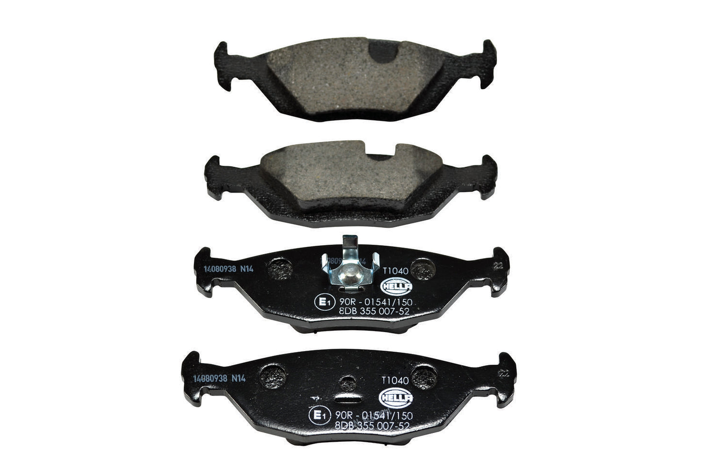 HELLA Brake pad set - T1040 - for e.g. SAAB / VOLVO 8DB355007-521