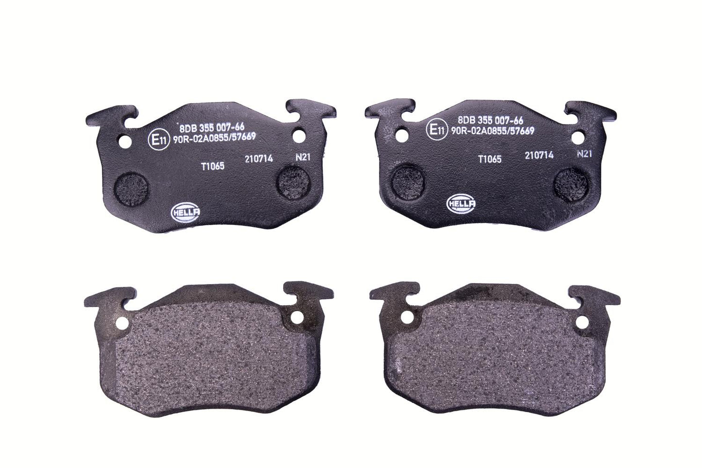 HELLA Brake pad set - T1065 - for e.g. RENAULT 8DB355007-661
