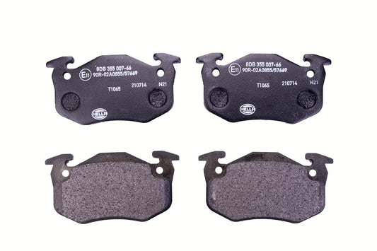 HELLA Brake pad set - T1065 - for e.g. RENAULT 8DB355007-661