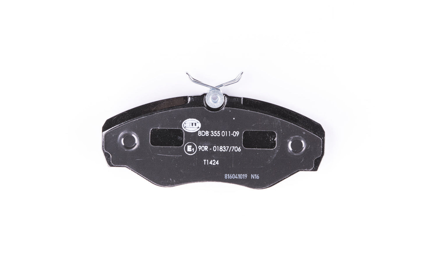 HELLA Brake pad set - T1424 - for e.g. NISSAN / OPEL / RENAULT / VAUXHALL 8DB355011-091