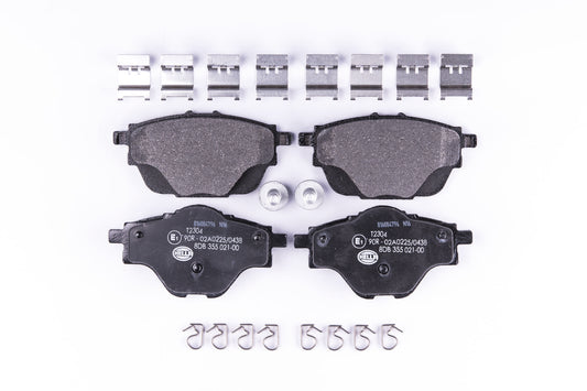 HELLA Brake pad set - T2304 - for e.g. CITROEN / OPEL / PEUGEOT / VAUXHALL 8DB355021-001