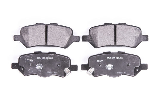 HELLA Brake pad set - T2326 - for e.g. TOYOTA 8DB355023-051