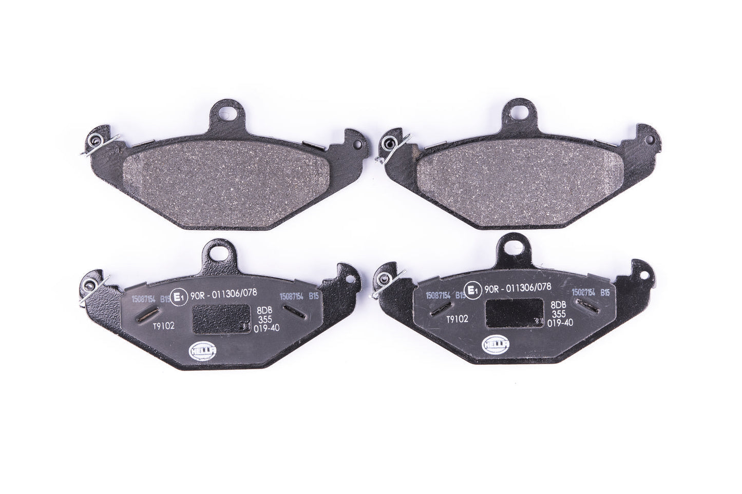 HELLA Brake pad set - T9102 - for e.g. LOTUS / OPEL / TESLA / VAUXHALL 8DB355019-401