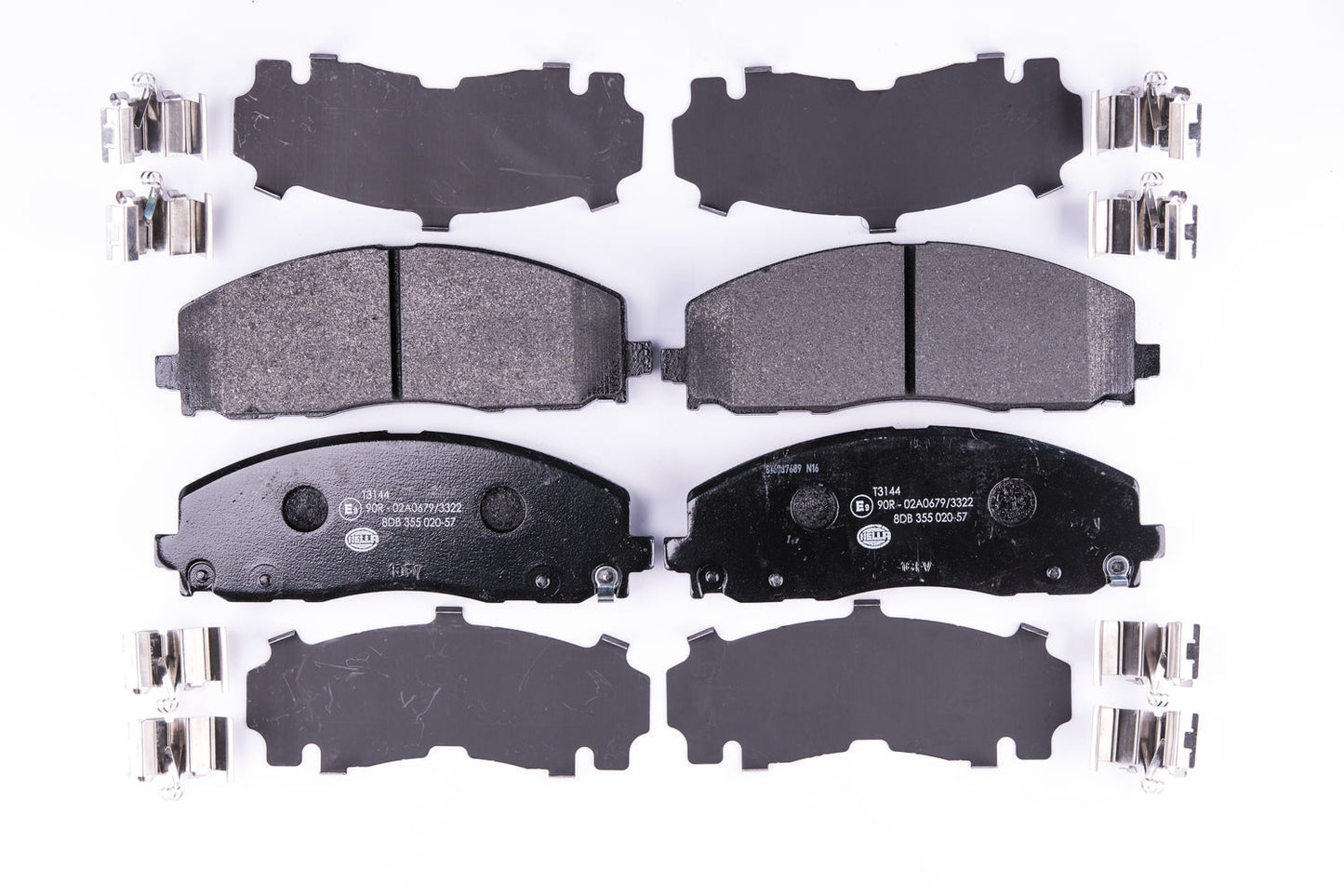 HELLA Brake pad set - T3144 - for e.g. CHRYSLER / DODGE / FIAT / JEEP / LANCIA 8DB355020-571