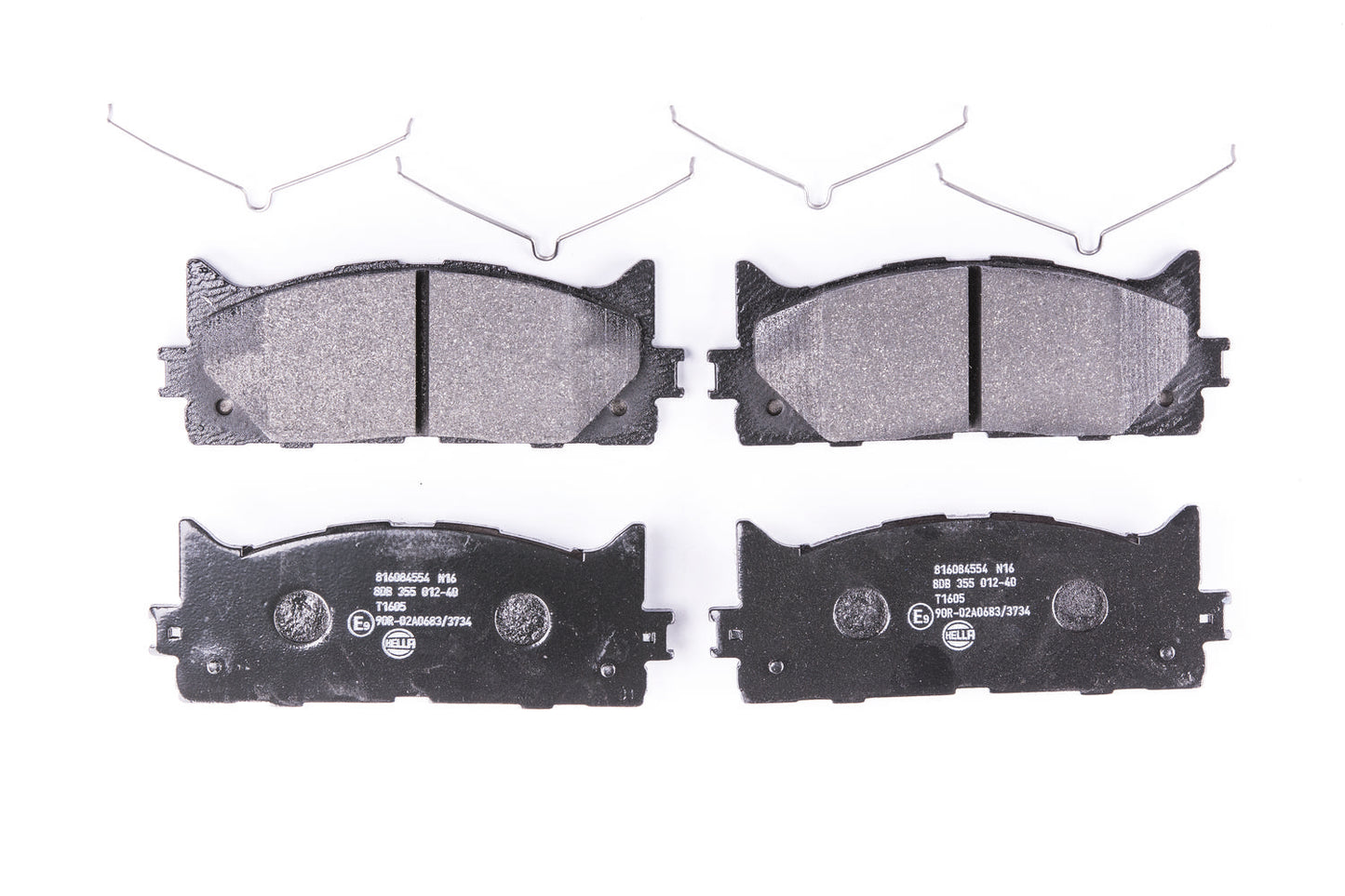 HELLA Brake pad set - T1605 - for e.g. DAIHATSU / LEXUS / TOYOTA 8DB355012-401