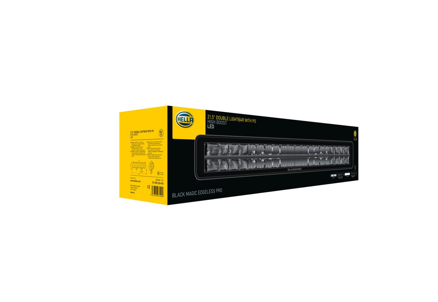 HELLA LED-Lightbar - Black Magic Edgeless Pro - 12/24V - yellow (amber)/white - 4870lm 1FJ358236-041
