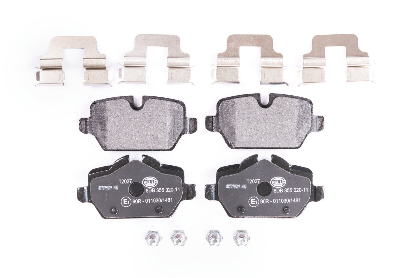 HELLA Brake pad set - T2027 - for e.g. MINI 8DB355020-111