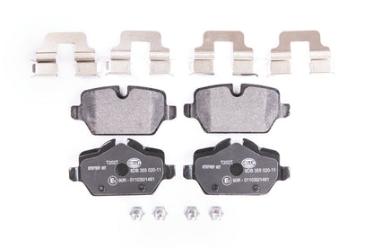 HELLA Brake pad set - T2027 - for e.g. MINI 8DB355020-111