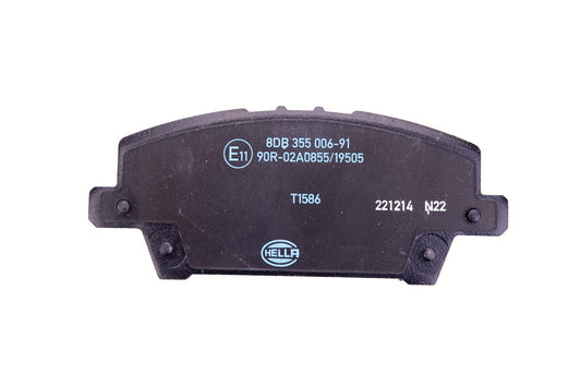 HELLA Brake pad set - T1586 - for e.g. HONDA 8DB355006-911