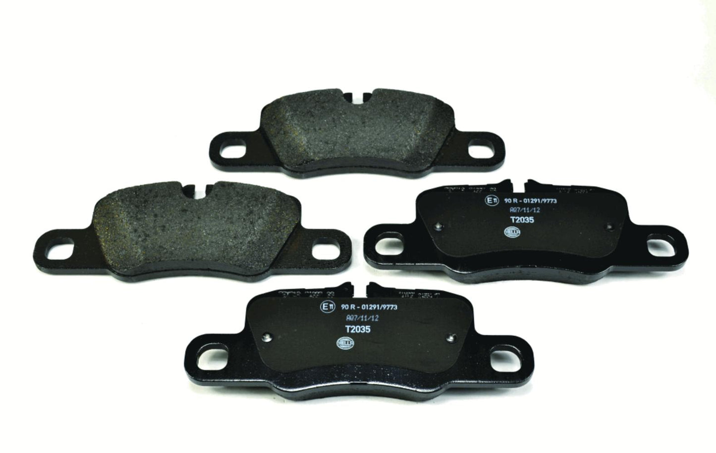 HELLA Brake pad set - T2035 - for e.g. PORSCHE 8DB355015-651