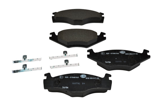 HELLA Brake pad set - T4154 - for e.g. SEAT / VOLKSWAGEN 8DB355017-521