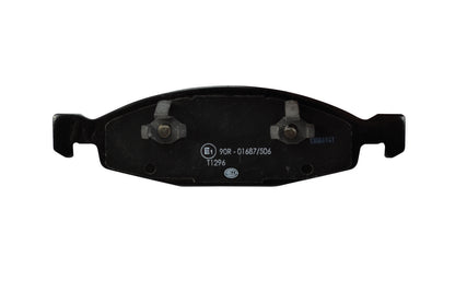 HELLA Brake pad set - T1296 - for e.g. JEEP 8DB355009-881