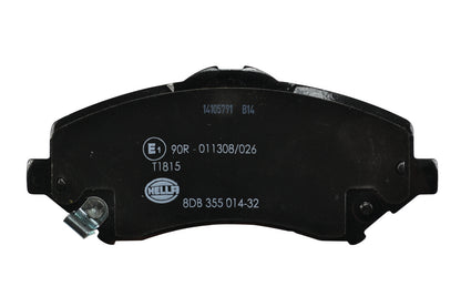 HELLA Brake pad set - T1815 - for e.g. CHRYSLER / DODGE / FIAT / JEEP / VW 8DB355014-321