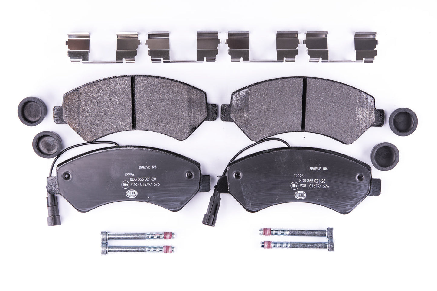 HELLA Brake pad set - T2296 - for e.g. CITROEN / FIAT / PEUGEOT 8DB355021-281