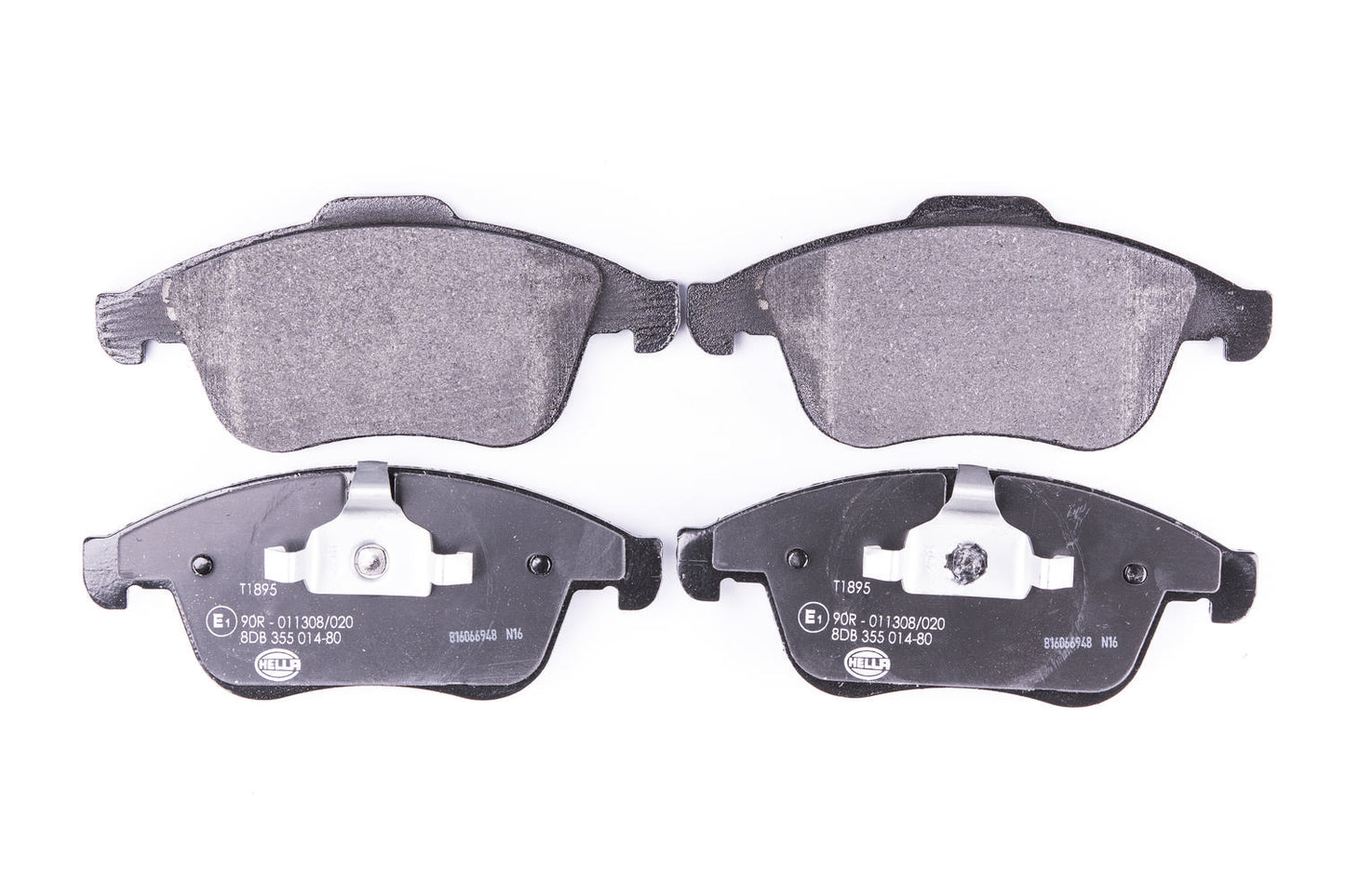 HELLA Brake pad set - T1895 - for e.g. RENAULT 8DB355014-801