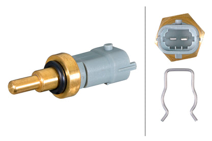 HELLA Sensor, coolant temperature - 2-pin connector 6PT358385-511