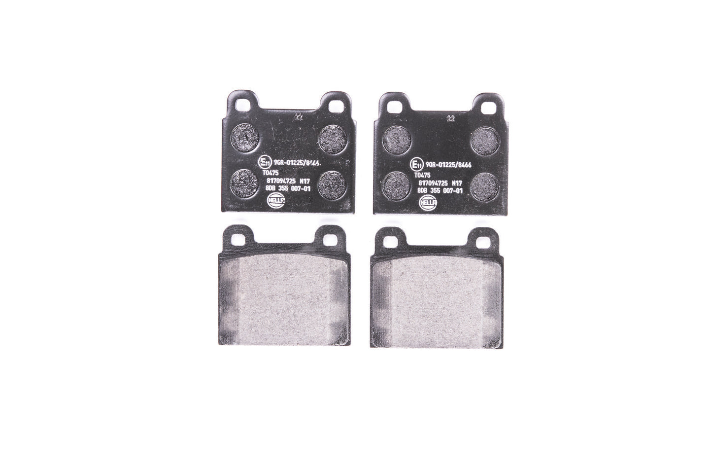 HELLA Brake pad set - T0475 - for e.g. ALFA ROMEO / BMW / FERRARI / MERCEDES 8DB355007-011