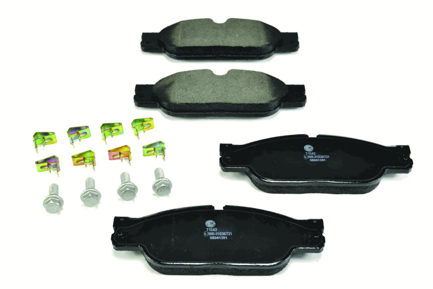 HELLA Brake pad set - T1542 - for e.g. DAIMLER / JAGUAR 8DB355012-251