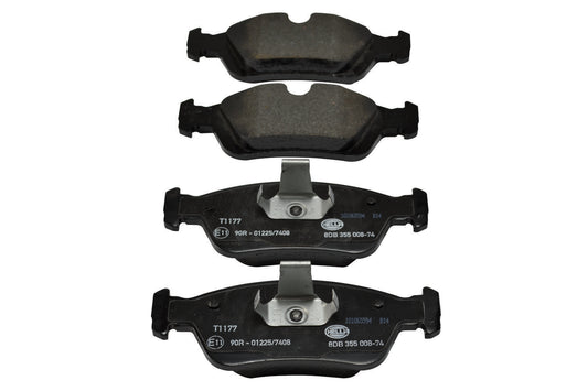 HELLA Brake pad set - T1177 - for e.g. ALPINA / BMW / WIESMANN 8DB355008-741