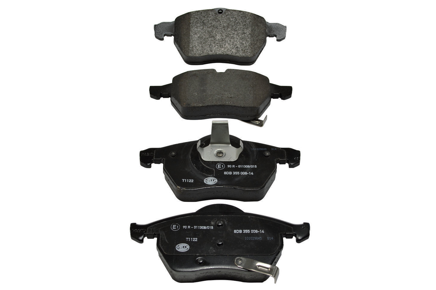 HELLA Brake pad set - T1122 - for e.g. HOLDEN / OPEL / SAAB / SATURN / VAUXHALL 8DB355008-141